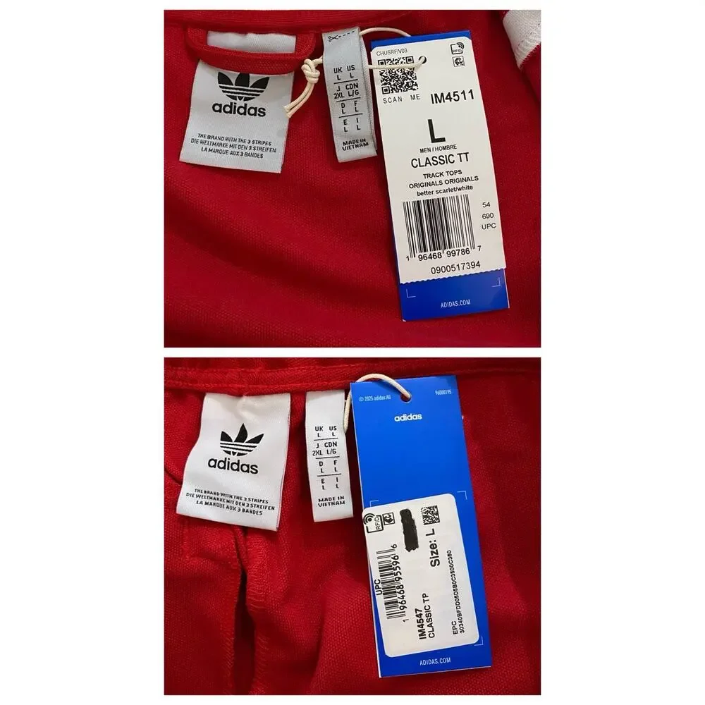 Adidas Originals Classics Beckenbauer Tracksuit Better Scarlet White Size L